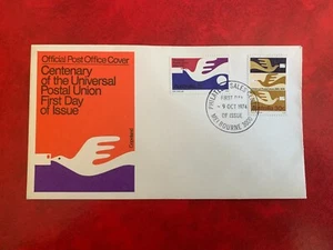 AUSTRALIA 1974 FDC UNIVERSAL POSTAL UNION UPU DOVE & LETTER - Picture 1 of 2