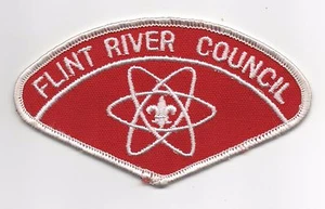 Flint River Council CSP T-2a, Dk-Red Bkgd, Non-Standard Shape, Mint! - Picture 1 of 1