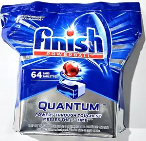 Finish Powerball Quantum 64 Tabs Automatic Dishwasher Detergent - Picture 1 of 1