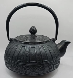 Japanische TETSUBIN Gusseisen Teekanne Signiert Neu - Bild 1 von 14