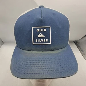 Gorra de camionero Quiksilver bloqueada para adultos azul blanco informal al aire libre camping - Imagen 1 de 9