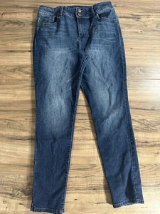 Women's Blue Ink Skinny Butt Lifting Jeans Size 13 Dark Wash - Picture 1 of 10