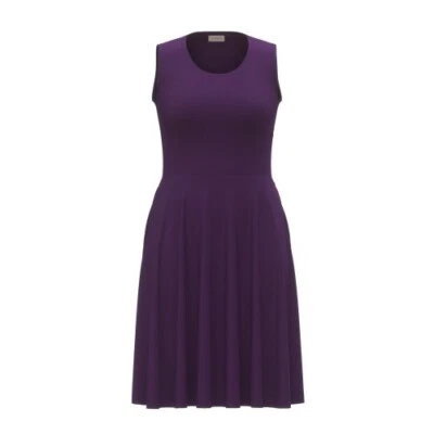 XXS Vestido LuLaRoe Nicki Sin Mangas Bolsillo Sólido Imperial Púrpura Raro UNICORNIO Foto 1 de 2