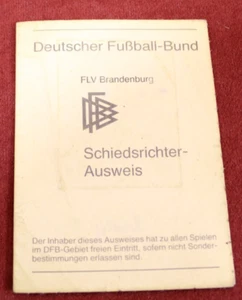 Altes Dokument: DFB FLV Brandenburg Schiedsrichter-Ausweis - Picture 1 of 3
