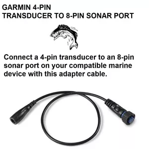 PORTA SONAR GARMIN TRASDUTTORE A 4 PIN A 8 PIN su dispositivo marino compatibile - Foto 1 di 8