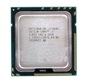 Intel Core i7-980X CPU Extreme Edition 6Core 12M 3.33GHZ SLBUZ LGA1366 Processor - Picture 1 of 1