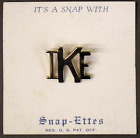 1950's Snap-Ettes IKE Eisenhower president figural tack pin pinback MINT Carded