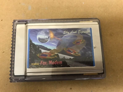 Sky Link Express 56kbps fax modem pc card v.90 and v.34 - Image 1 of 2