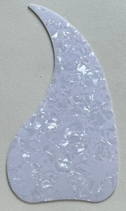 White Pearl Pickguard Fit Gibson J45 Style Self Adhesive Acoustic Guitar Parts - Picture 1 of 5