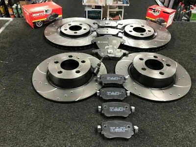 FOR VW POLO 1.8 GTI 6R 6C FRONT REAR DRILLED GROOVED BRAKE DISCS & PADS 310 272 - Image 1 of 3