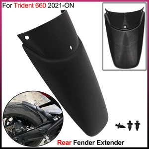 1 pz di estensore parafango posteriore in plastica ABS con rivetti per Trident 660 2021-ON - Foto 1 di 14