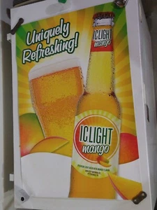 IRON CITY IC LIGHT MANGO BEER POSTER PENNSYLVANIA NEW OLD STOCK - Picture 1 of 5
