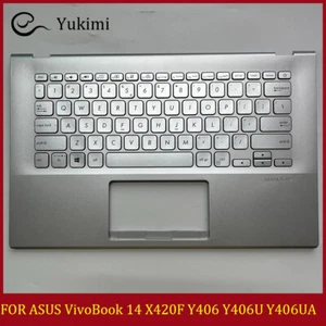FÜR ASUS VivoBook 14 X420F Y406 Y406U Y406UA Silber C Schale Handauflage Tastatur - Bild 1 von 7