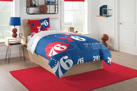 Philadelphia 76ers Twin Bedding (Hexagon) OFFICIAL NBA Cover