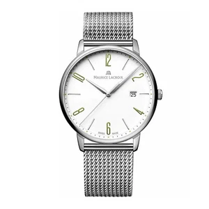 Maurice Lacroix Eliros Date EL1118 40mm Edelstahl silber - Neu - Bild 1 von 1