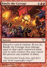 KINDLE THE CARNAGE X4 4 4X Dissension MTG Magic the Gathering Cards DJMagic