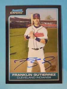 2006 Bowman Chrome AUTO RC Franklin Gutierrez Cleveland #BC234 ⚾ - Picture 1 of 2