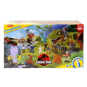 Imaginext Jurasic Park Dino Recon 18 Piece Playset Brand New Free Shipping VHTF - Picture 1 of 9