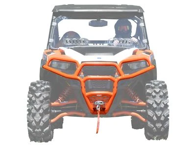 SuperATV Heavy Duty Orange Front Bumper for Polaris General/See Fitment - Image 1 of 4