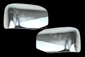 Triple Chrome Mirror Covers Fit 09-15 Honda Pilot without turn signal 1 Pair - Picture 1 of 1