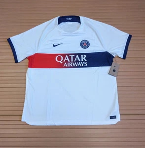 PSG Football Shirt XXL 2XL Mens Away Jersey 22/23 Nike Short Sleeve White Paris - Picture 1 of 9