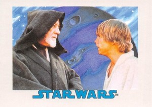 2017 Topps Star Wars Sugar Free Bubble Gum Luke Skywalker & Obi-Wan Kenobi