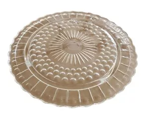 Glass Cake Plate Only Round Replacement 10” Inner Rim 11.25” Total Diameter - Picture 1 of 10