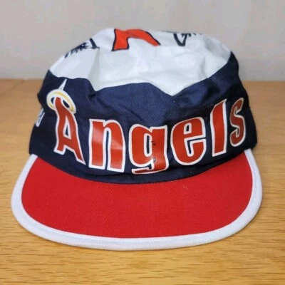 Vtg Angels Palm Springs Canvas Painters Hat Spring Training One Size Cap NWOT  - Image 1 of 4