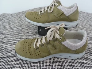 Josef Seibel Womens NOIH 09 Trainers UK6 EU39 Olive Green Leather Laceup Comfort - Picture 1 of 9