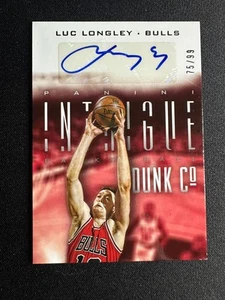 2013-14 Panini Intrigue Basketball Dunk Co. Auto #1 LUC LONGLEY /99 - Picture 1 of 4