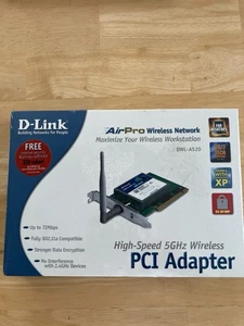 D-Link Airport Wireless Network PCI Adapter DWL-A520 SHIPS SAME DAY - Picture 1 of 3