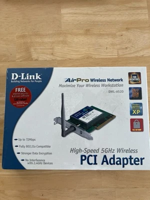 D-Link Airport Wireless Network PCI Adapter DWL-A520 SHIPS SAME DAY - Image 1 of 3