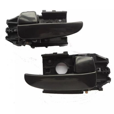 Fit 2001-2006 Hyundai ELANTRA Inside Black Front Rear Left Right Door Handle X2 - Imagem 1 de 4