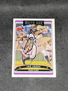Joe Crede 2006 Topps Team Set Chicago White Sox Signed Auto Card #CWS2 ~ COA - Picture 1 of 3