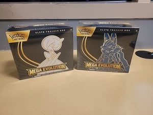 Pokemon Mega Evoluzione Elite Trainer Box ETB Set di 2 Sigillati Lucario & Gardevoir - Foto 1 di 2