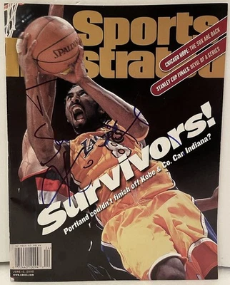 Kobe Bryant Signed Sports Illustrated Magazine 2000 Los Angeles Lakers JSA COA - Image 1 of 4