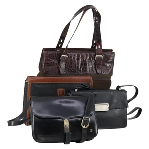 Gianni Versace PRADA Celine Bally Tasche Leder 4er Set schwarz braun authentisch BA7384 - Bild 1 von 24