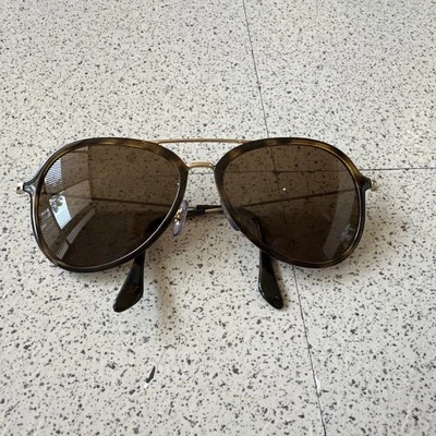 Gafas de sol Ray-Ban Aviator lentes recetadas vintage con caparazón de tortuga y doradas Foto 1 de 4