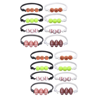  2 Count Fußball Armband Sport Zubehör Sportarmband Basketball -Charme - Bild 1 von 4