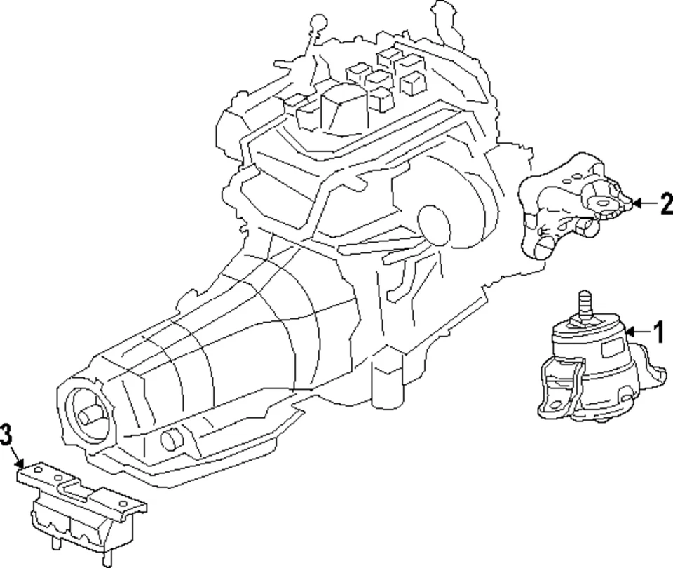 Genuine GM Motor Mount 86812789 - Image 1 of 1