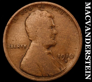 1910-S Lincoln Wheat Cent - Scarce  Semi-key  Better Date  No Reserve  #F5902 - Picture 1 of 2