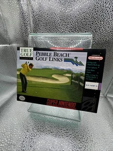 True Golf Classics: Pebble Beach (SNES, 1992) NM Box Complete CIB Manual Poster - Picture 1 of 24