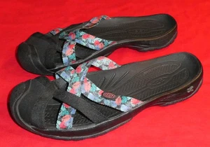 Keen Kira Pantoletten, Damen 10,5 US (41 EU) - Schwarz / Tropical - Bild 1 von 4