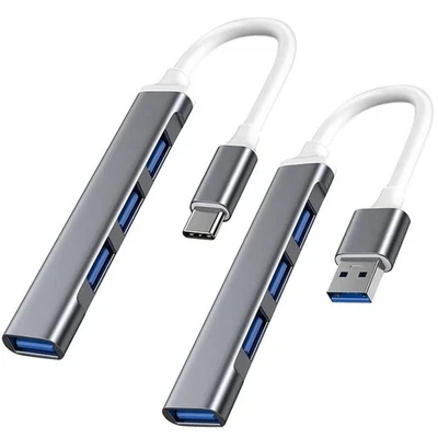 USB Type C Hub Ethernet Multiport Adapter For MacBook Pro/Air iPad Pro Laptop US - Image 1 of 4