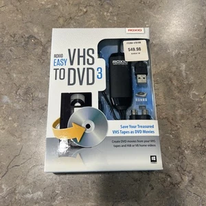 Roxio Easy VHS to DVD 3 Convert Old Home Movies VHS Tapes To DVD 253000 NEW - Picture 1 of 6