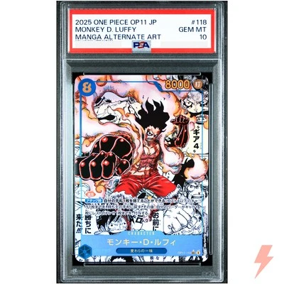 PSA 10 Monkey D. Luffy (Manga Alt Art) OP11-118 SEC - ONE PIECE Japanese 2025 - Image 1 of 2