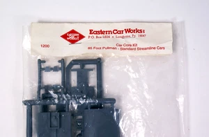 Eastern Car Works 85' Pullman Core Car Kit, Streamliner, #1200 HO Scale Kit, NOS - Foto 1 di 3