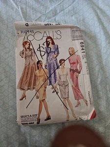 UNCUT Vintage McCalls Sewing Pattern 6941 - Misses Jacket Skirt - Size 14 16 18 - Picture 1 of 4