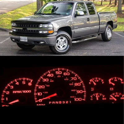 Speedometer Speedo LED Dash Bulbs Red For Chevy GMC 1999-2002 Silverado Truck - Image 1 of 4