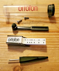 Ortofon Stylus Tracking Force Pressure Gauge Balance Scales + tools + brush - Picture 1 of 6